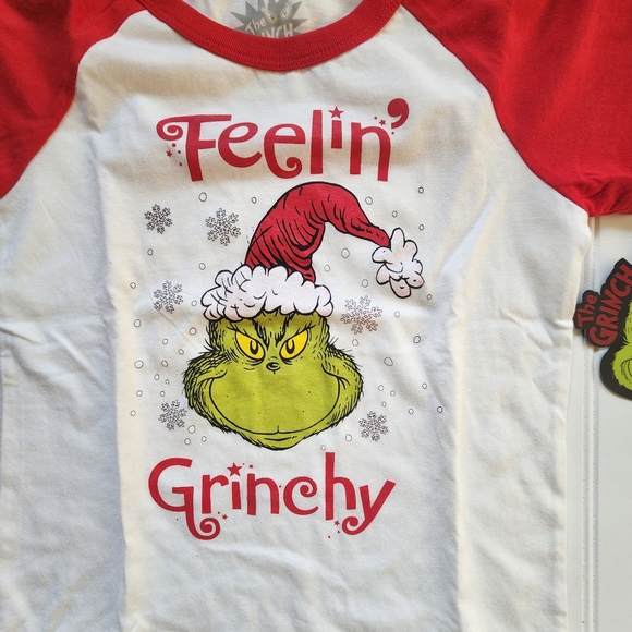 The Grinch short sleeve shirt fir kids Unisex Feelings Grinchy Sz L (14) - Picture 3 of 9